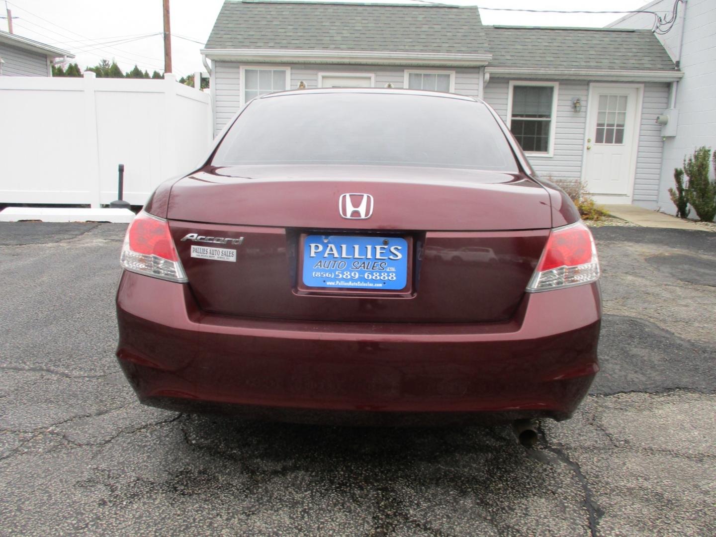 2010 MAROON Honda Accord LX Sedan AT (1HGCP2F38AA) with an 2.4L L4 DOHC 16V engine, 5-Speed Automatic transmission, located at 540a Delsea Drive, Sewell, NJ, 08080, (856) 589-6888, 39.752560, -75.111206 - Photo#4